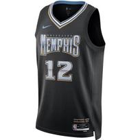 Nike NBA Memphis Grizzlies Ja Morant Dri-Fit marškinėliai juodi vyriški gatvės drabužiai DO9598-010 XXL