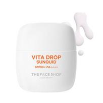 The Face Shop Vita Drop Sunquid 50ml - SPF50+ PA++++ Ultra-Lightweight Vitamin Sun Fluid white