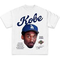 Kobe rašytinė tribute grafinė marškinėliai _ Aukščiausios kokybės sunkiasvorių krepšinio marškinėliai suaugusiems ir vaikams S įvairiaspalvis