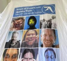 Aphex Twin Shirt Aphex Twin White Cotton T-shirt Unisex Men Women S-5XL Unisex T-Shirt XL gray