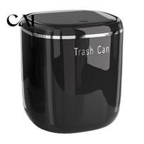 Durable Mini Dustbin Desktop Trash Can with Pop-up Cover, Waterproof Compact Waste Lightweight Bin Bin, PP Garbage Container for Desk Office And Car