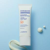 Real Barrier CeraBase Moisturizing Calming Sunscreen 40ml – Hydrating Ceramide UV Protection SPF Face Sunscreen white