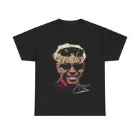 Vintage Lamine Yamal Soccer T Shirt Retro Football Player Graphic Black Oversized Streetwear Cotton Tee XL brown