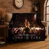 Retro L-Linkin Park Rock Band Flannel Blanket Soft Warm Throw Blanket for Bedroom Living Room Bed Travel Camping Picnic Gift Size: 75*100cm, Weight: 230 GSM brown