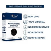 TRIPHAL Kale Kaunch Beej Churna (200g) | Organic Ayurvedic Seeds Powder For Reproductive Health | Non GMO | Natural & Pure Powder