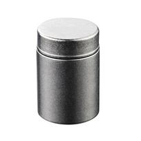 Hiqh Quality Pure Titanium Tea Tin 260ml Large Capacity Sealed Tea Can Moisture-proof Storage Box for Home&Travel gray