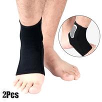 2Pcs Ankle Support Protect Brace Strap Achille Tendon Brace Sprains Protect Orthosis Ankle Running Gym Sports Heel Wrap Bandage S beige