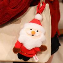 Christmas Plush Dolls: Santa Claus & Gingerbread Man Ornaments for Girls As shown in stock orange