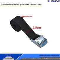 Press Buckle Strap for Outdoor Cargo & Tent Bundling black