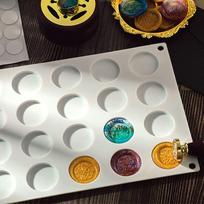1pc-Modeling Molds Wax Seal Stamp Mold Silicone Pad Mat  Cavity DIY Craft Wax Sealing Mat Tool For Stamps Fixed Shape Round balta