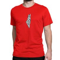 Men Women Arab Kufiya Keffiyeh Folk T Shirts Cotton Clothes Humorous Short Sleeve Crewneck Tee Shirt Graphic Printed T-Shirt S red