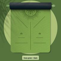 TPE Non-Slip Yoga & Fitness Mat green