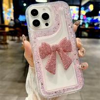 Glitter Diamond Bow Phone Case for Samsung A56/S24ULTRA/A55/A14/A13 Samsung A51 4G black