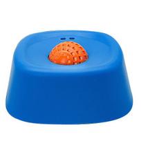 Dog Licking Ball Slow Feeder Semi-Liquid Foods Anti-Splashing Pet Slow Feeding Bowl Food-Grade Silicone Dog Bowl D blue