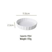 Microwave-Safe Ceramic Baking Pan: Heat-Resistant Oven Mold for Cheese, Rice, and Pizza white