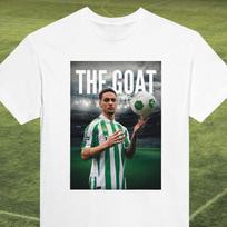 Antony  The Goat  T-Shirt - Real Betis Football Fan Tee 4XL gray