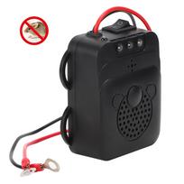 LED Strobe Light Mouse Expeller Ultrasonic VehicleMounted Electronic Repeller Rat Repellent 12V black