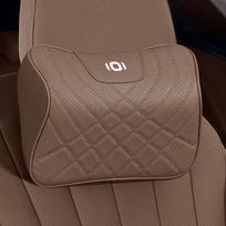 Suitable Car Headrest & Neck Pillow: Memory Foam Lumbar Support & Comfort Cushion gray