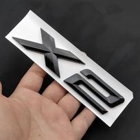 3D ABS Chromo Juodas Logotipas X2 Raidės Lipdukas Ženklelis Lipdukai Automobilio Galinės Bagažinės Emblema BMW X2 F39 U10 M35i 2024 2025 2019 Priedas uq2 gray