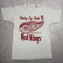 Vintage 1995 NHL Stanley Cup Finals Detroit Redwings T-Shirt and kids tshirt White Medium Hockey Tee 4XL brown