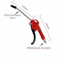 Bent Nozzle High Flow Air Blower High Flow Bent Nozzle Blower Compressor Tool  Workshop Application geltona