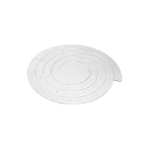 Akrilinis torto spiralinis daugiaaukštis stovas Vestuvėms 30 cm/11.81 in skaidri