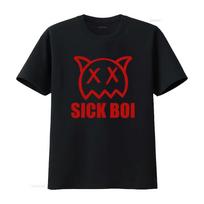 NWT Ren Sick Boi Classic Mens Black T Shirt Size S to 5XL vintage Washed Unisex designer clothe L black