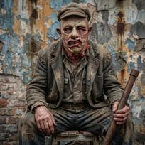 Baisus Pusės Veido Zombio Latekso Kaukė Realistiška Supuvusi Oda Raukšlėta Baisi Cosplay Kaukė Helovino Šventės Rekvizitas Suaugusiems gray