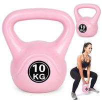 10 kg svarmuo mankštai, hantelis, svorio kamuolys, fitneso svoris, rožinis, ModernHome