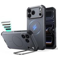 ESR CYBER TOUGH DĖKLAS SU STOVU IR MagSafe iPhone 17 PRO / 18 PRO PILKAS