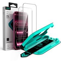 GRŪDINTAS STIKLAS ESR ULTRAFIT ARMORITE TEMPERED GLASS 2-PACK iPhone 17 PRO MAX / 18 PRO MAX JUODAS