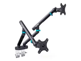 DIGITUS Dual Monitor Mount 2x35inch 2x10kg Mechanical Spring VESA 75x75 100x100 Black