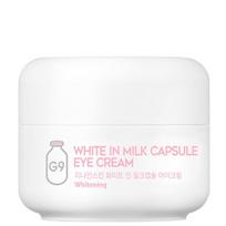 G9SKIN White In Milk Capsule Brightening Eye Cream - sodrus veido kremas, suteikiantis skaistinamąjį poveikį, 30 g