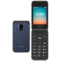 myPhone Flip | LTE | Navy Blue | 2.8 " | TFT | 48MB | 128MB | 3G | Bluetooth | 2.1 | USB version Type-C | Built-in camera | Main camera resolution 1