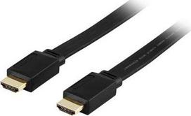 Kabelis Deltaco HDMI - HDMI 3m juoda (HDMI-1030F)