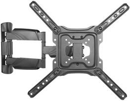 Laikiklis DELTACO 3 krypčių, 23-55", iki 35kg, juodas / ARM-1205