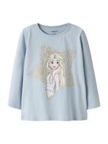 NAME IT Marškinėliai 'NMFSOMA FROZEN' kremo / šviesiai mėlyna / šviesiai geltona / auksas