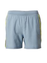 UNDER ARMOUR Sportinės kelnės 'LAUNCH 5' šviesiai mėlyna / žaliosios citrinos spalva / balta