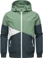 Ragwear Funkcinė striukė  'Renad' tamsiai pilka / žalia / balta