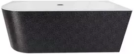 Vonia Besco Zoya Glam Graphite, 170 x 80 cm, dešininė, su chrome sifonu