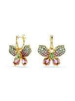 Swarovski Auskarai 'Idyllia' geltona / auksas / žalia / rožių spalva