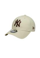 NEW ERA Kepurė '9FORTY MLB New York Yankees' gelsvai pilka spalva / šokolado spalva