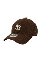 NEW ERA Sportinė kepurė '9FORTY MLB New York Yankees Winter Borg' gelsvai pilka spalva / ruda