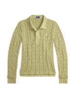 Polo Ralph Lauren Megztinis gelsvai pilka spalva / kivių spalva