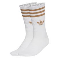 ADIDAS ORIGINALS Kojinės '3-Stripes Crew 3 Pairs' karamelės / balta