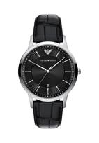 Emporio Armani Analoginis (įprasto dizaino) laikrodis 'ARCHETIPO' juoda / sidabrinė