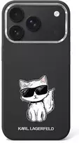 Karl Lagerfeld Smooth Choupette Sketch MagSafe dėklas, skirtas iPhone 18 Pro / 17 Pro / 18 Pro - Juodas