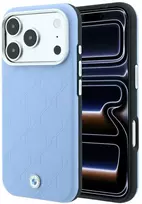 Dėklas BMW Sign Deboss Quilted Metal Logo MagSafe Case, skirtas iPhone 17 Pro / 18 Pro - Mėlyna