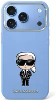 Dėklas Karl Lagerfeld case for IPHONE 18 Pro/ 17 Pro compatible with MagSafe (Smooth Ikonik Sketch) light mėlynas
