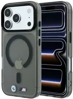 Dėklas BMW M IML Glossy Metal Logo & Trims MagSafe Case, skirta iPhone 17 Pro / 18 Pro - Juoda